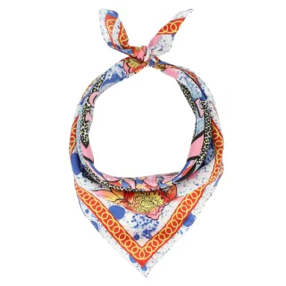 Halsüberkopf Accessoires - 50x50 Tuch Summer Love blau - Gr. - OS