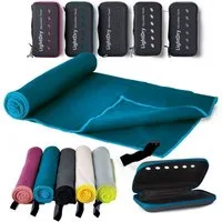 LightDry Sporthandtuch LIGHTDRY Sporthandtuch Mikrofaser, Leicht und Antibakteriell, Mikrofaser, saugfähig, leicht & antibakteriell & schnell trocknend
