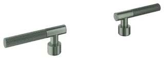GROHE Hebelgriffe Atrio Private C. 48646 Rändelstruktur satin steel, 48646MS0 48646MS0