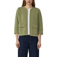 s.Oliver Sweatjacke Kurze Sweatjacke ohne Verschluss