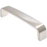 livingpoint24 Möbelgriff Möbelgriff BA 128mm Griffe Küche abgerundet Küchengriff Edelstahloptik (1-St., 18), Modern