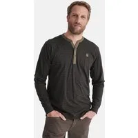 HERO by John Medoox Businessshirt HANO Workwear Longsleeve Henley-Shirt Longsleeve Henley-Shirt Funktionsqualitätfür Herren
