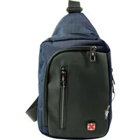 Travel N Meet Umhängetasche Travel N Meet Umhängetasche Sling Bag (Umhängetasche), Herren Umhängetasche Polyester, blau, schwarz ca. 27cm hoch