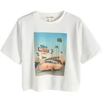 Next T-Shirt Sommerliches T-Shirt aus Frottee mit Grafik, Auto (1-tlg)