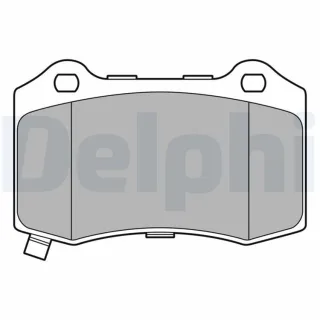 Delphi Bremsbel?ge hinten Chevrolet Camaro Chrysler 300c Jeep Grand