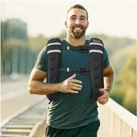 HOMCOM Gewichtsweste Weight Vest Krafttrainning Oxford-Gewebe Metallsand Schwarz 40 x 35 cm, (Krafttrainning Mann,Frau, 1-tlg., 5 kg verstellbar für Gewicht Tranning), Schwarz 40 x 35 cm