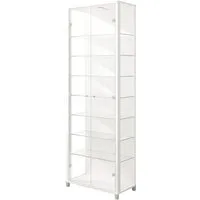 fif möbel Vitrine Optima Standvitrine, Glastüren, 7 Böden, LED, vielseitig, perfekt für Sammler