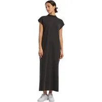 urbandreamz Jerseykleid Damen Kleid Shirt Vintage Shirt Lang geschnitten Langkleid Rundhals