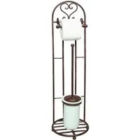Ambiente Haus Toilettenpapierhalter Antik, antikbraun