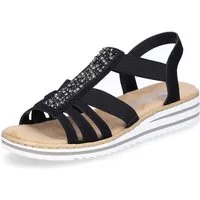 Rieker Rieker Damen Sandale schwarz Sandale