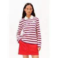 Armedangels Longsleeve STRIPE POLO Longsleeve aus Bio-Baumwolle Loose Fit