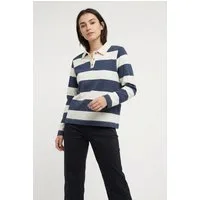 soyaconcept Langarm-Poloshirt SC-BARNI 48 aus Viskosemischung mit Modal, Polyester und Elasthan, Regular Fit