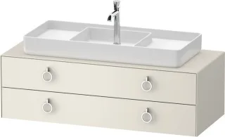 Duravit White Tulip Konsolenwaschtischunterbau wandhängend Nordic Weiß Seidenmatt 1300x550x408 mm -  WT4992M39390000