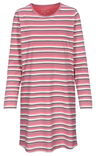 IN LINEA - Da.-Sleepshirt lipstick stripe - Gr. - 38
