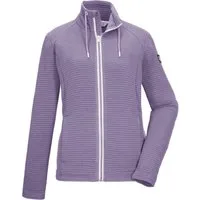Killtec Strickjacke KOS 12 WMN FLX JCKT Elastische Damenjacke, gestreift, mit Kinnschutz und Taschen