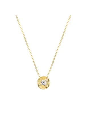 Dkeniz Halskette 925 Sterling Silber Zirkonia Weiß