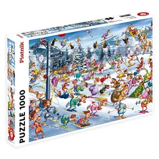 Piatnik Puzzle 5351 - Christmas Skiing [1.000 Teile]