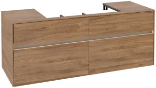 Villeroy & Boch Waschtischunterschrank Collaro C088B0 1400x548x500mm mit Beleuchtung C088B0RH