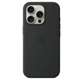 Apple iPhone 16 Pro Silikon Case mit MagSafe ? Schwarz | myyj3zm/a | Cover - Apple