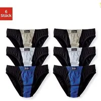 le jogger® Slip (6er pack) mit elastischem Beinabschluss, aus Jersey-Material, zweifarbige Optik