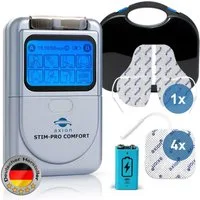 Axion TENS-Gerät axion® 2 Kanal STIM-PRO COMFORT gegen Schmerzen, mit 9V Li-Ion Akku, Medizinprodukt nach MDR (EU) 2017/745