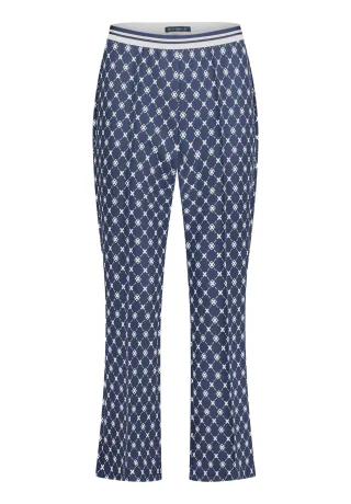 Betty Barclay - Casual-Hose Dunkelblau/Weiß - Gr. - 44