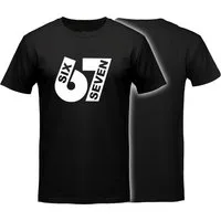 MyDesign24 T-Shirt 67 Shirt für Herren und Damen Shirt mit six seven Brustprint i762