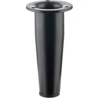SO-TECH® Möbelfuß FOX-TROT höhenverstellbar um max. 12 mm, (1-St), Höhe 80 mm schwarz matt