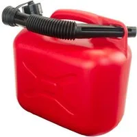 Trevendo Benzinkanister Kraftstoffkanister rot für Benzin und Diesel, 5 Liter