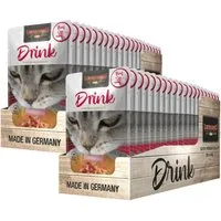 Leonardo Catfood Drink Beef - mit Brühe und Fleisch vom Rind & Huhn 2x20x40g, Ergänzungsfutter für: Katzen