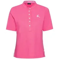 Luis Steindl T-Shirt Piqué-Shirt mit Vichykaro-Details