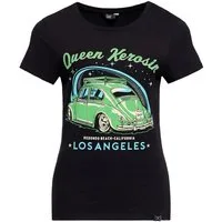QueenKerosin Print-Shirt Los Angeles (1-tlg) mit Oldtimer-Print