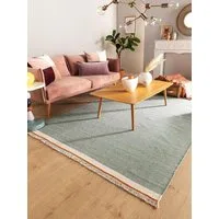 benuta Wollteppich Karla, rechteckig, Höhe: 5 mm, Wolle, Teppich Wohnzimmer, Schlafzimmer, Esszimmer, Flur, Hygge