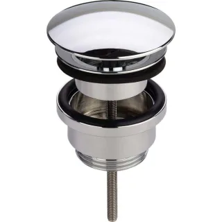 Viega Universalventil 492670 Visign V1, G 1 1/4 x 63 mm, Messing verchromt, nicht verschließbar