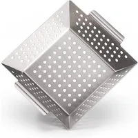 Blumtal Grillschale Grillkorb aus 100% Edelstahl, Edelstahl, (Grillzubehör, 1-St), perfekt für Grillgemüse, Grillschale geeignet für alle Grillarten