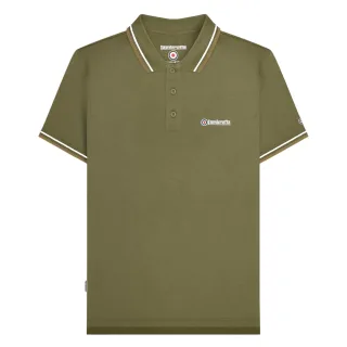 Lambretta - "SS25" Poloshirt für Herren (Khakigrün/Silber/Nussbraun)
