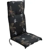 Spetebo Hochlehnerauflage Universal Hochlehner Auflage 123 cm, (Packung, 1 St., 1 Auflage), Polsterauflage für Hochlehner Gartenstühle