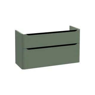 VitrA New Integra Round Waschtischunterschrank mit 2 Vollauszügen 117 x 45 x 65 cm Matt,70037 70037