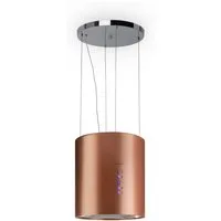 Klarstein Deckenhaube Barett Serie Barett Inselabzugshaube Ø35 cm Umluft 560 m³/h LED Aktivkohlefilter Barett, Abzugshaube Insel Abluft Haube Umluft Dunstabzug Einbau Umlufthaube