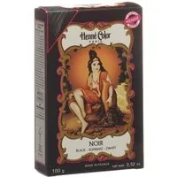 Henné Color Haarfarbe Henna Pulver - Schwarz 100g