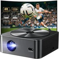Ultimea Apollo-P40 Beamer Aktualisierte Version mit Hindernisvermeidung Beamer (21000 lm, 15000:1, 1920 x 1080 px,intelligenter Bildschirmausrichtung, 6D Trapezkorrektur&Autofokus)