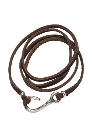 Mey & Edlich Herren Haken-Wickelarmband Braun Umfang: 20 cm (M), 22 cm (L)