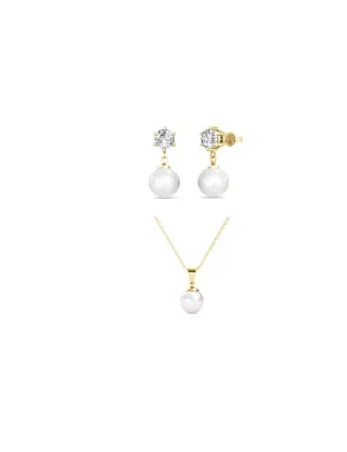 Pauline Vollmond Perlenset - Gold und Kristall