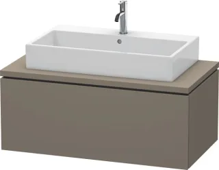 Duravit L-Cube Konsolenwaschtischunterbau wandhängend Flanell Grau Seidenmatt 1020x547x400 mm - LC58 LC581409090