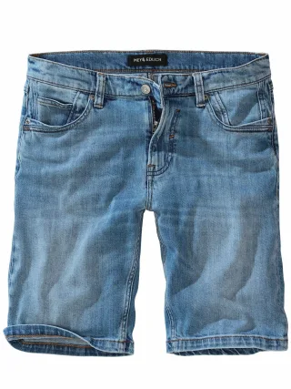 Mey & Edlich Herren Extrafach-Denim-Shorts Blau 99 % Baumwolle (20 % recycelt), 1 % Elasthan