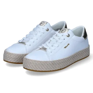 Tamaris Espadrille-Sneaker - Gr. 36 - Weiß - Kunstleder