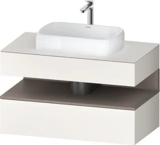 Duravit Qatego Konsolenwaschtischunterbau wandhängend Weiß Supermatt 1000x550x600 mm - QA47310438400 QA4731043840000