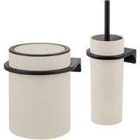 bremermann Badaccessoire-Set 2tlg. Bad-Set SAVONA Softtouch inkl. Wandhalterung, 2 tlg.