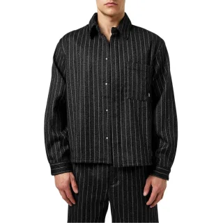 Represent - Hemdjacke für Herren, leger (Schwarz gestreift)