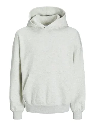 JACK&JONES - JJEURBAN EDGE SWEAT HOOD NOOS White Melange - Gr. - L